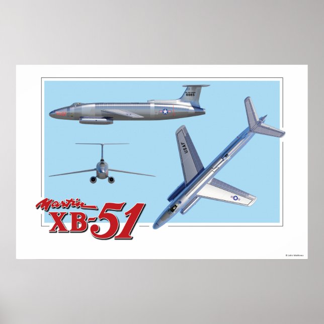 Poster Martin XB-51 (Frente)