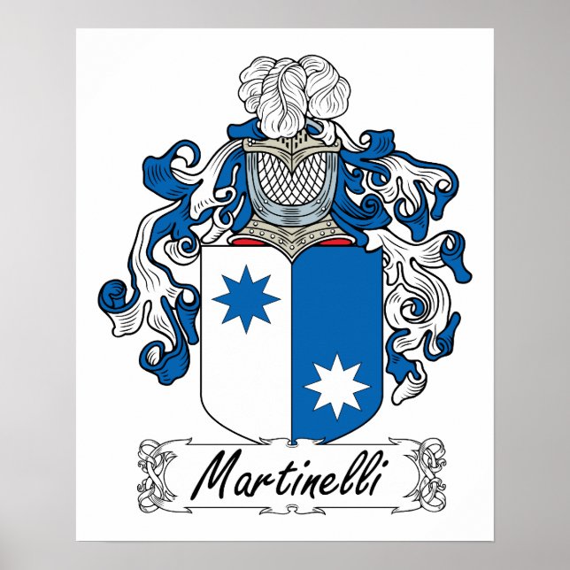 Pôster Martinelli Family Crest (Frente)