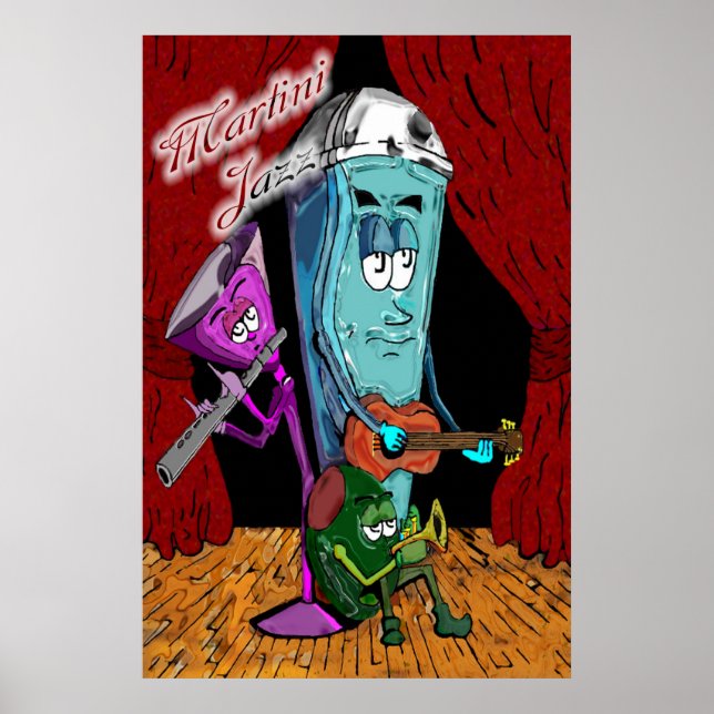Poster Martini Jazz (Frente)