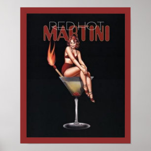 Pôster Martini Vermelho