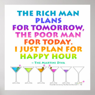 Poster MARTINI ZEN - Plano para Cartazes da Hora Feliz, I