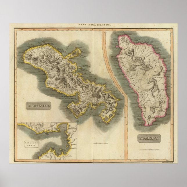 Pôster Martinico, Dominica (Frente)