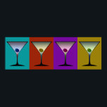 Pôster Martinis 22<br><div class="desc">Poster de arte martini suave e colorida.</div>