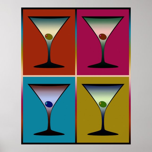 Poster Martinis 24 (Frente)