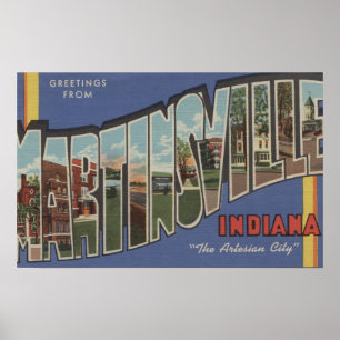 Pôster Martinsville, Indiana - grandes cenas da letra