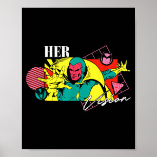 Poster Marvel Dia dos Namorados Casais dos Anos 90 Visão