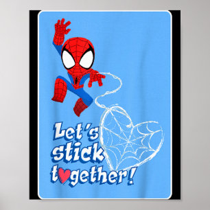 Poster Marvel Homem-Aranha Vamos Ficar Juntos no Dia dos