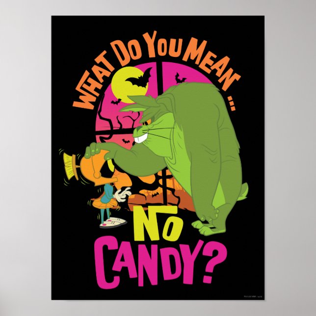 Poster MARVIN MARTIAN™ & INSETOS BUNNY™ "No Candy" (Sem d (Frente)