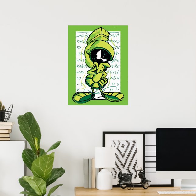 Poster MARVIN, O esboço da cotação MARTIAN™ (Escritório em casa)