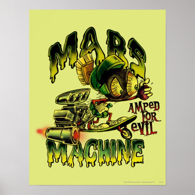 Poster MARVIN THE MARTIAN™ Mars Machine (Frente)