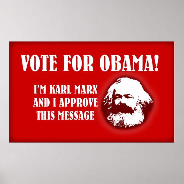 Poster Marx para Obama (Frente)