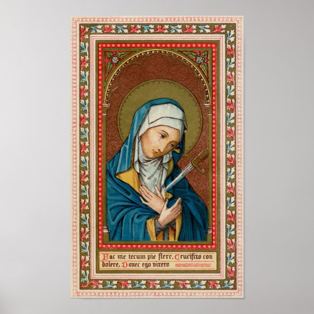 Poster Mary as Mater Dolorosa (Mãe das Tristezas) (SAU20) (Frente)
