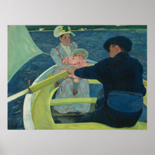 Poster Mary Cassatt A Excursão de Barco Arte Impressionis