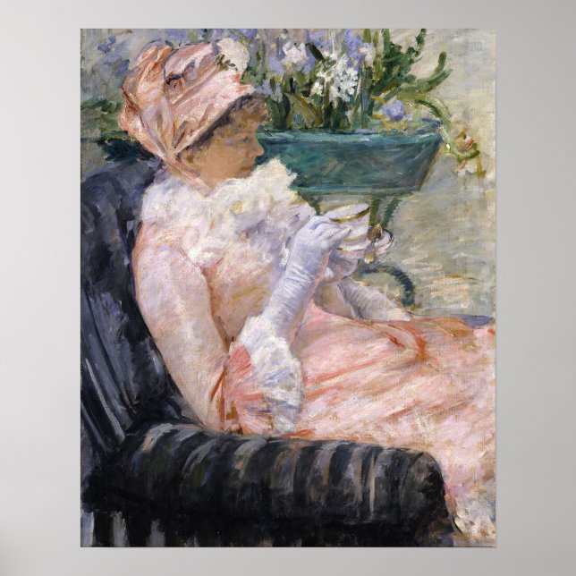 Poster Mary Cassatt - A Xícara de Chá (Frente)