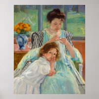 Mary Cassatt - Jovem Mãe Costurando