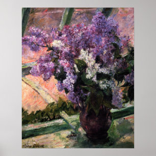Poster Mary Cassatt - Lilases numa Janela