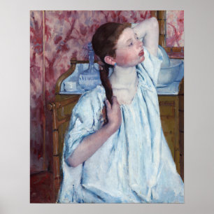 Poster Mary Cassatt - Menina Arrumando o Cabelo