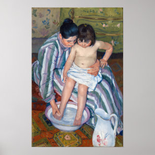 Poster Mary Cassatt - O Banho da Criança / O Banho