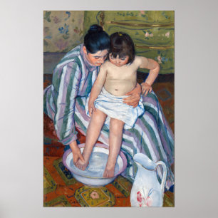Poster Mary Cassatt - O Banho da Criança / O Banho
