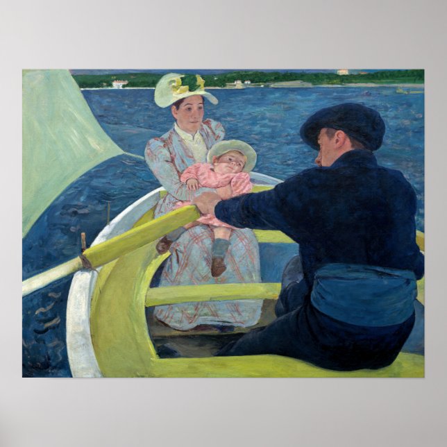 Poster Mary Cassatt - O Partido do Barco (Frente)