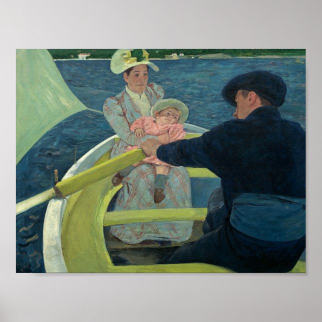 Poster Mary Cassatt - O Partido do Barco (Frente)