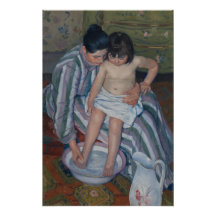 Mary Cassatt The Child's Bath Glossy