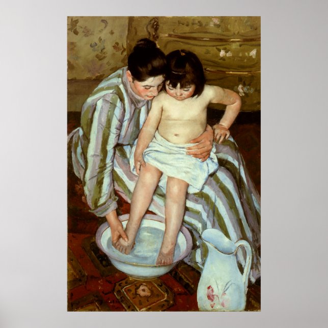Pôster Mary Cassatt's The Child's Bath (cerca de 1892) (Frente)