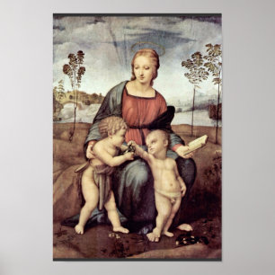 Pôster Mary com criança e John The Baptist do cristo,