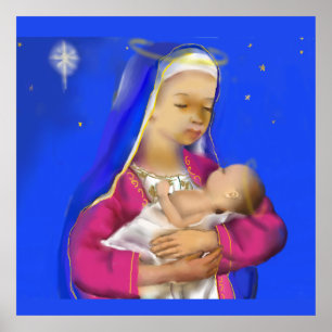 Poster Mary Com Jesus