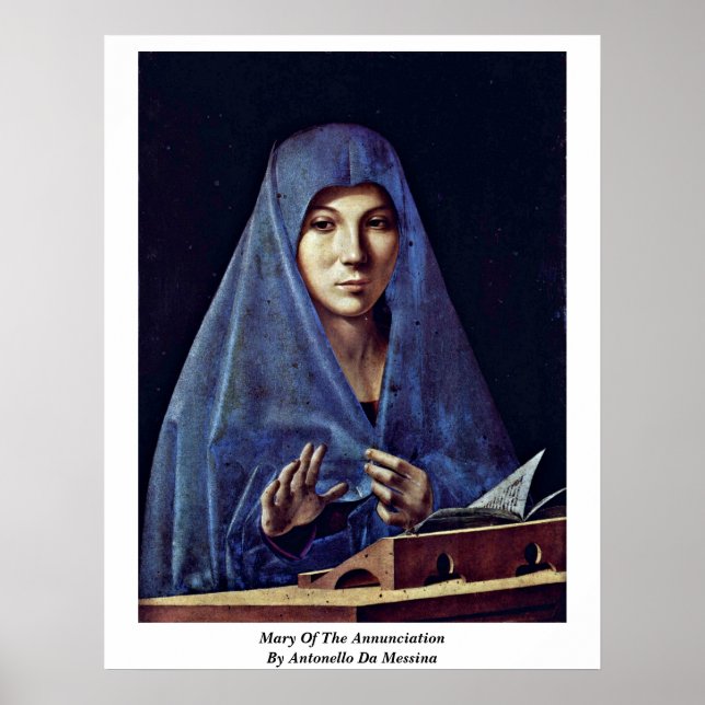 Poster Mary Da Anunciação De Antonello Da Messina (Frente)