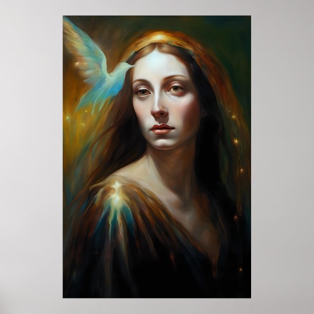 Poster Mary Magdalene e um pássaro lindo (Frente)