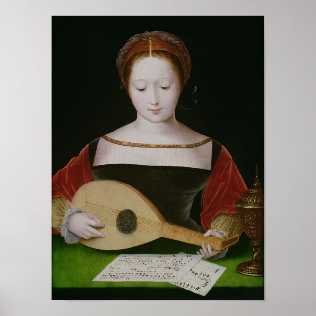 Pôster Mary Magdalene Jogando Lute (Frente)