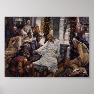 Poster Mary que lava os pés de Jesus