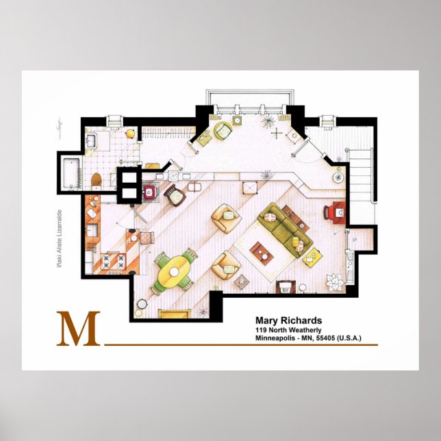 Poster Mary Richards apt do show Mary Tyler Moore (Frente)