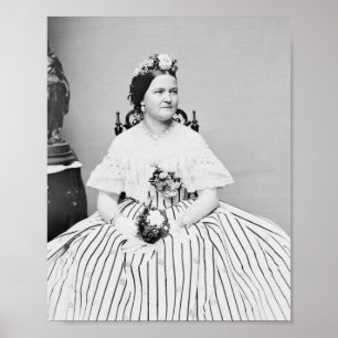 Poster Mary Todd Lincoln Retrato - Circa 1861