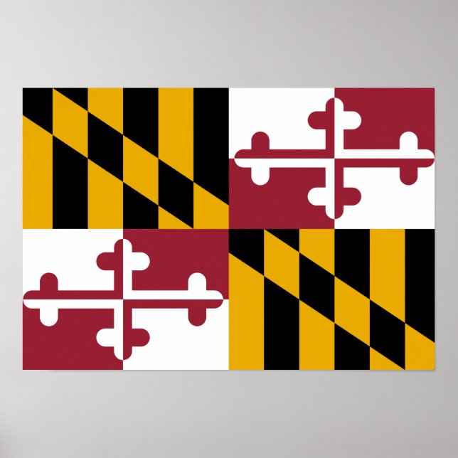 Pôster Maryland Flag (Frente)