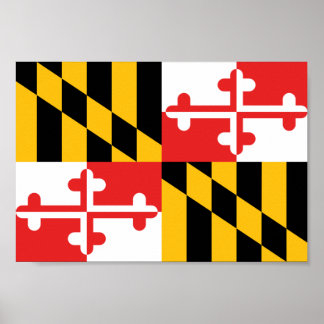 Poster Maryland Flag