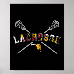 Poster Maryland Flag Lacrosse Boys Hoodie Mens College La