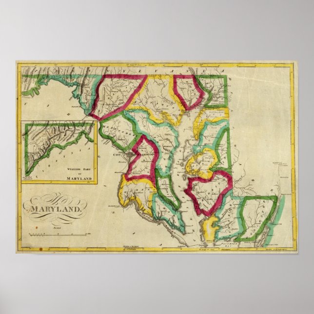 Pôster Maryland General Atlas (Frente)