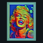 Poster Marylin Monroe Pop Art Clássico<br><div class="desc">Marylin é Brilhante e Negrito nesta Pop Art poster.</div>