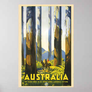 Poster Marysville Vitória Austrália Viagens Antigas