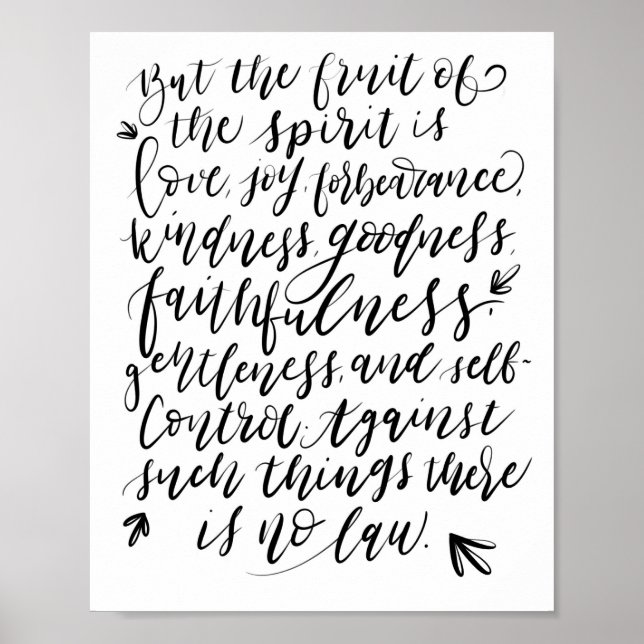 Poster Mas a Fruta do Espírito (Frente)