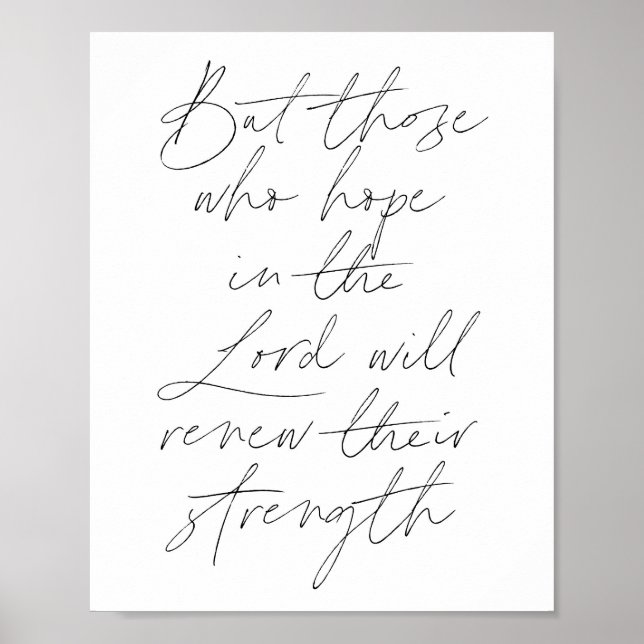 Poster Mas aqueles que esperam pelo Senhor irão renovar s (Frente)