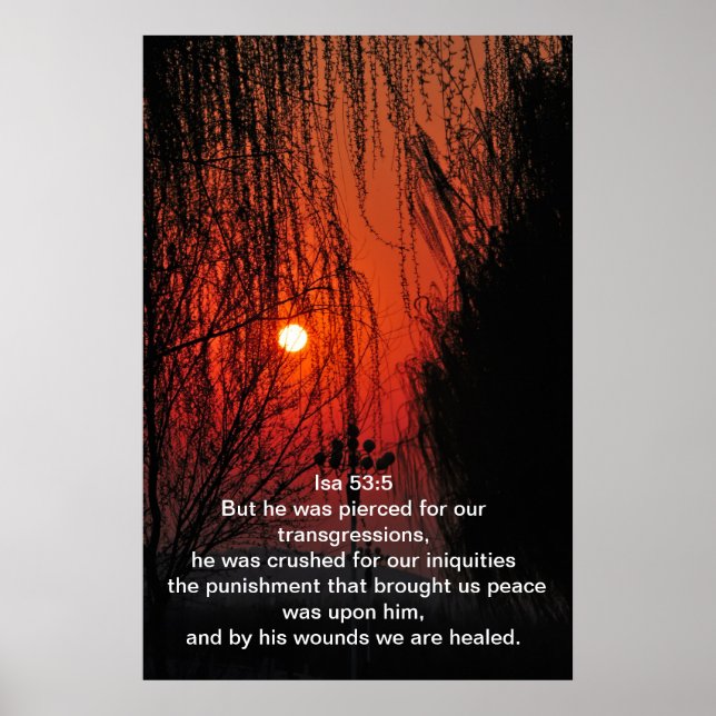 Pôster Mas ele foi perfurado pelas nossas transgressões (Frente)