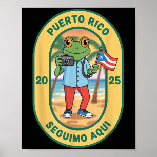 Poster Más Fotos Porto Rico Bandeira Riquenha Funny Sapo 