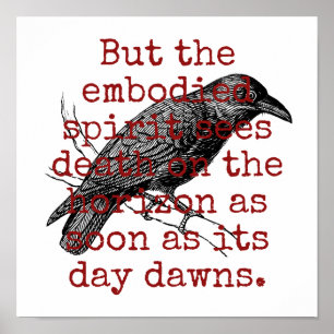 Poster Mas O Espírito Empreendido Vê Morte - Citação Da M