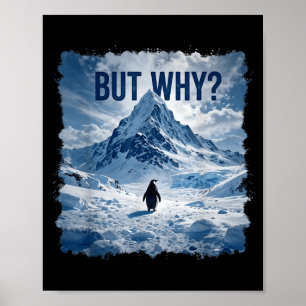 Poster Mas Por Que Pinguim Montanha Niilista Pinguim Cami