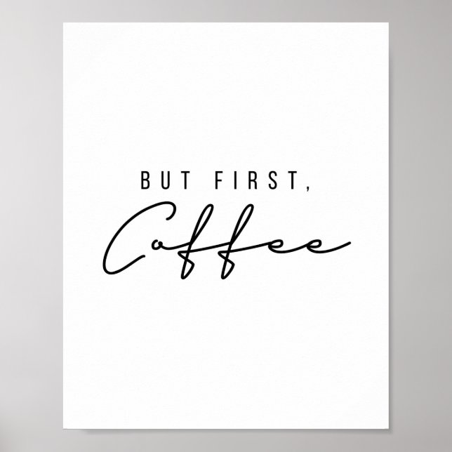 Poster Mas Primeiro Café (Frente)