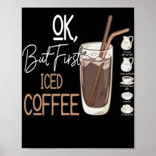 Poster Mas Primeiro Café Físico Um Bom Dia