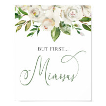 Mas Primeiro Mimosas Floral Branco Verde